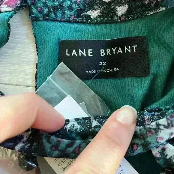 NWT Lane Bryant Cut Out Mock Neck Fit and Flare Dress Size 22 - Picture 5 of 11